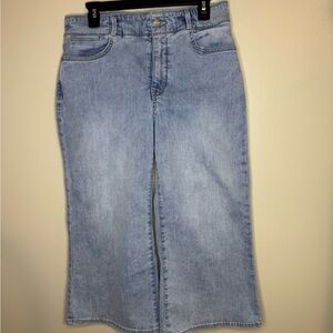 NYDJ Sky Blue Wide Leg Jeans